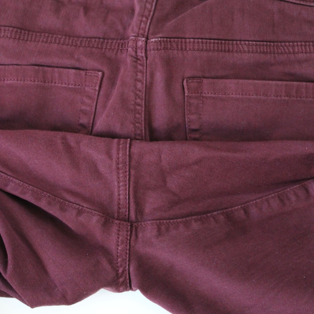 Lane Bryant Skinny Jeans sz 20 High Rise Flex Waist Super Stretch Burgundy Plus - Picture 4 of 7